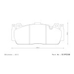 Передние тормозные колодки ENDLESS EIP238MA46B для BMW M2 Competition (F87) / M5 (F10) / M6 (F12 / F13) — изображение 2