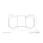 Передние тормозные колодки ENDLESS EIP328N39S для BMW M2 (G87) / M3 (G80) / M4 (G82) — изображение 2