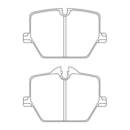 Задние тормозные колодки ENDLESS EP536MX72PL MX72PLUS Compound для TOYOTA GR Supra (A90), размер ротора 345x24