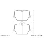 Задние тормозные колодки ENDLESS EP536MX72PL MX72PLUS Compound для TOYOTA GR Supra (A90), размер ротора 345x24 — изображение 2