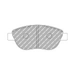 Передние тормозные колодки FERODO FCP1467H DS2500 для FIAT Stilo (192) / ABARTH 500C / 595C / 695C (312)