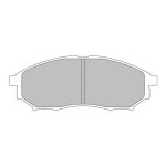 Передние тормозные колодки FERODO FCP1690H DS2500 для INFINITI FX35/FX45/G35/M35/M45/NISSAN 350Z