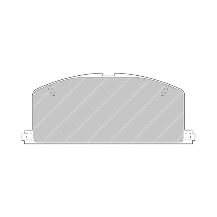 Задние тормозные колодки FERODO FCP4173H DS2500 для NISSAN 370Z/INFINITI FX50