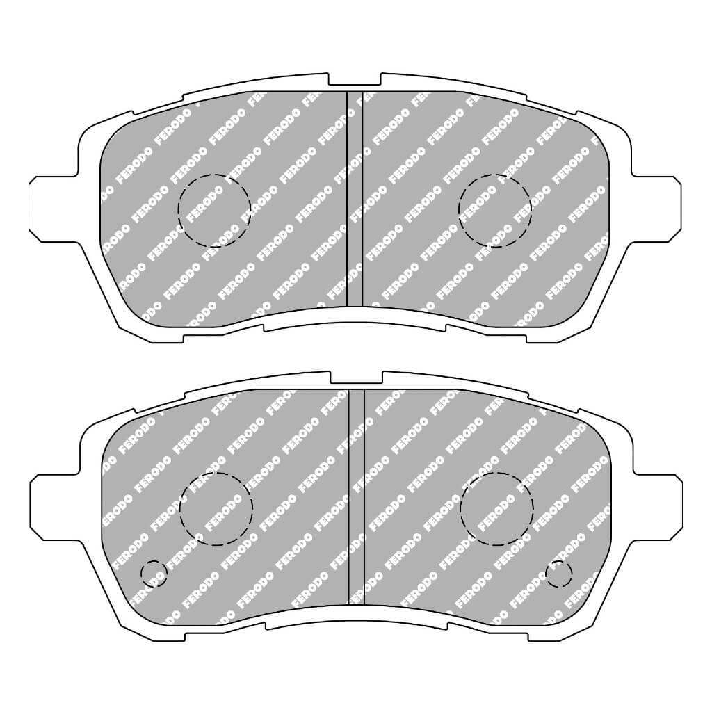 ferodo-fcp4426h Передние тормозные колодки FERODO FCP4426H DS2500 для FORD Fiesta 2008+/MAZDA 2/SUZUKI Swift 2012+ — изображение 1