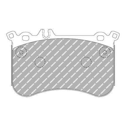 Передние тормозные колодки FERODO FCP4806H DS2500 для MERCEDES-BENZ A 45 AMG (W176) / CLA 45 AMG (C117) / GLA 45 AMG (X156)