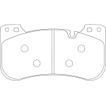 Передние тормозные колодки FERODO FCP5546H DS2500 для BMW M3 (G80) / M4 (G82)
