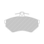Передние тормозные колодки FERODO FDS775 DS Performance для VW Golf GTI (1H1) / AUDI Coupe Quattro (89)
