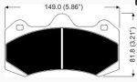 AP RACING CP7040D54-APF404 НАБОР НАКЛАДОК (4)-16,75T