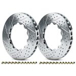 GIRODISC D2-045D Комплект запасных колец задних тормозных дисков с прямыми прорезями и поперечными отверстиями 295x10 мм