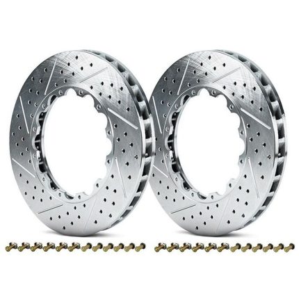 GIRODISC D1-123D Комплект сменных колец передних тормозных дисков с прямыми прорезями и поперечными отверстиями 390x36 мм