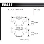 Задние тормозные колодки HAWK HB630F.626 Street для BMW X5 xDrive50i / X5 M (F15/F85) 2018 / X6 xDrive50i / X6 M (F16/F86) 2017–2019 — изображение 2