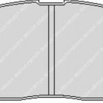 Передние тормозные колодки FERODO FCP1392H DS2500 для TOYOTA MR2 III (W3) / Yaris / Yaris Verso / Celica