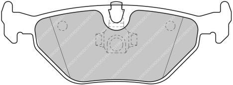 i4JVpZs0_fds1301 Задние тормозные колодки FERODO FDS1301 DS Performance для BMW 3 серии (E46) / Z4 (E85) — изображение 1
