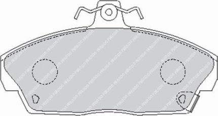 Передние тормозные колодки FERODO FCP613H DS2500 для HONDA Civic V