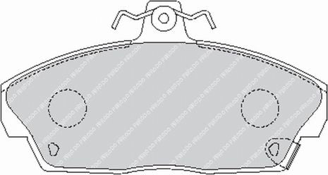 pL0MNLFk_fcp613_1ec4ce55-c905-46bf-9d0b-04e3bf1c0590 Передние тормозные колодки FERODO FCP613H DS2500 для HONDA Civic V — изображение 1