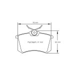 PAGID 1158-RSL19 Задние тормозные колодки RSL19 для VW Golf GTI (Mk3) / AUDI RS4 (B5) — изображение 2