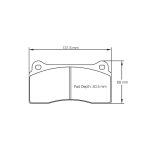 PAGID 1287-RSTD1 Задние тормозные колодки RST D1 для NISSAN GT-R (R35) / BMW M2 Competition (F87) / M3 (F80) керамические тормоза / M4 (F82) керамические тормоза — изображение 2