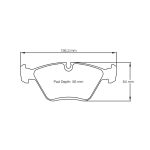 PAGID 1295-RSL29 Передние тормозные колодки для BMW M3 (E36/E46) / M5 (E34) Железные тормоза — изображение 2