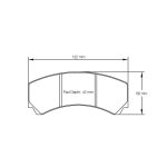 PAGID 2126-RSL1 Тормозные колодки RSL1 для суппорта AP Racingng CP9449 — изображение 2