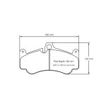 Передние тормозные колодки PAGID 2707-RSL29 для PORSCHE 997 GT3/Turbo/GT2 Iron Brakes — изображение 2