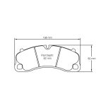 Передние тормозные колодки PAGID 4924-RSL1 для PORSCHE 911 GT3/GT3RS (991)/GT3/Turbo (992) Железные тормоза — изображение 2