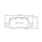 Задние тормозные колодки PAGID 4925-RSL1 для PORSCHE 991/992 GT3/GT3RS/GT2RS/Turbo/981/982/718 Cayman GT4/GT4RS Iron Brakes — изображение 2