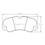 Передние тормозные колодки PAGID 4927-RSC1 для PORSCHE 991/992 GT3/GT3RS/GT2RS/981/982/718 Cayman GT4/GT4RS PCCB — изображение 2