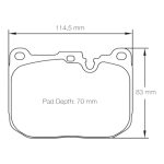 PAGID 4931-RSL29 Передние тормозные колодки для BMW M2 (F87) / M3 (F80) / M4 (F82) Железные тормоза — изображение 2