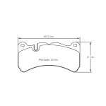 PAGID 8005-RSL19 Передние тормозные колодки RSL19 для SUBARU WRX STi 2017- — изображение 2