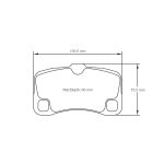 PAGID 8006-RSL29 Задние тормозные колодки RSL29 для PORSCHE 911 GT3/GT3RS/GT2/GT2RS/Turbo (997) — изображение 2