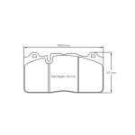 PAGID 8091-RSL19 Передние тормозные колодки RSL19 McLaren передние [керамические тормоза] 570S 650S / Spyde 675LT MP4-12C / BREMBO 07.5139. [тип 132 или семейство B13] — изображение 2