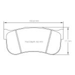 Передние тормозные колодки PAGID 8100-M2C для TOYOTA GR Supra GT4/BMW M2 CS Racing/M8 GTE — изображение 2