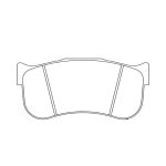 Передние тормозные колодки PAGID 8100-M2C для TOYOTA GR Supra GT4/BMW M2 CS Racing/M8 GTE