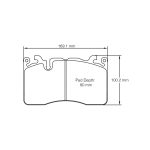 Передние тормозные колодки PAGID 8269-RSC1 для керамических тормозов MCLAREN 600LT / 720S / 620R — изображение 2