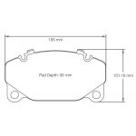 PAGID 8286-RSC1 Передние тормозные колодки RSC1 для PORSCHE 911 Turbo (992) 2020+ (тормоза PCCB) — изображение 2