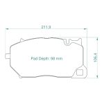 PAGID 8295-RSC1 Передние тормозные колодки RSC1 для LAMBORGHINI Urus/BENTLEY Bentayga/PORSCHE Cayenne GTS/Cayenne Turbo S/AUDI RSQ8 (4M)/RS6/RS7 (C8) — изображение 2