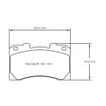 PAGID 8299-RSL29 Передние тормозные колодки для TOYOTA GR Yaris 2020- — изображение 2