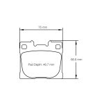 Задние тормозные колодки PAGID 8300-RSL29 для TOYOTA GR Yaris Iron Brakes — изображение 2