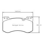 PAGID 8302-RSL29 Передние тормозные колодки для BMW M2 (G87) / M3 (G80) / M4 (G82) Железные тормоза — изображение 3