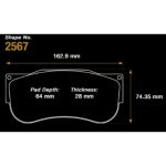 PAGID S2567RSX001 Передние тормозные колодки RSX для MERCEDES AMG GT2 2023- — изображение 4
