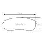 PAGID S4928-CUP01 Передние тормозные колодки для PORSCHE 991 GT3 Cup / Cayman GT4 Clubsport (тормоза PFC 28/26 мм) — изображение 2
