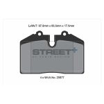PAGID T8002SP2001 Задние тормозные колодки STREET+ для PORSCHE 911 (964) 3.6 Carrera / MASERATI GRANSPORT Coupe 4.2 — изображение 2