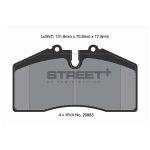 PAGID T8003SP2001 Тормозные колодки STREET+ для PORSCHE 911 (964) / 911 Targa (993) — изображение 2