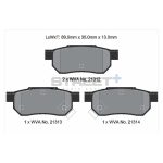 PAGID T8004SP2001 Задние тормозные колодки STREET+ для Honda ACCORD III/CIVIC IV, VI/CRX — изображение 2