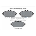 PAGID T8008SP2001 Колодки передние тормозные STREET+ для MERCEDES-BENZ C-Class (W205) / E-Class (W213) / GLA (X156) — изображение 2