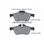 PAGID T8020SP2001 Передние тормозные колодки STREET+ для MINI Cooper, One (R50, R53) / MINI Convertible (R52) — изображение 2