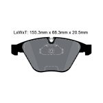 PAGID T8023SP2001 Передние тормозные колодки для BMW 1M Coupe (E82) / M3 (E90/E92) / 5 серии (E60) (STREET+) — изображение 2