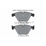 PAGID T8024SP2001 Передние тормозные колодки STREET+ для BMW 5 серии (E60/E61) / 6 (E63/E64) / 7 (E65, E66, E67) — изображение 2