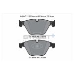 PAGID T8025SP2001 Передние тормозные колодки STREET+ для BMW 3 (E90/E91/E92/E93/F30/F3) / X1 (E84) — изображение 2