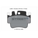 PAGID T8028SP2001 Тормозные колодки STREET+ для PORSCHE 911 (996) / Boxter (986) / Spyder (987) — изображение 2